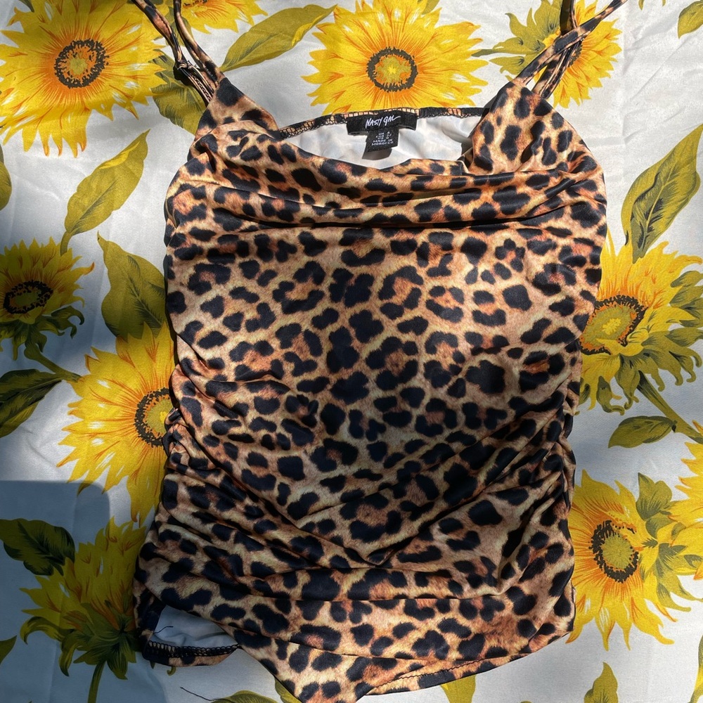 Nasty Gal Leopard Print Camisole